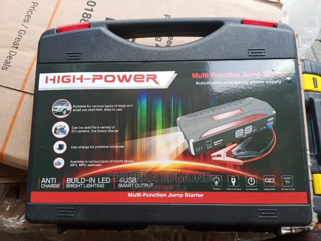 high power car jump starter with tyre pump